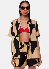 Swirl Linen Blend Short
