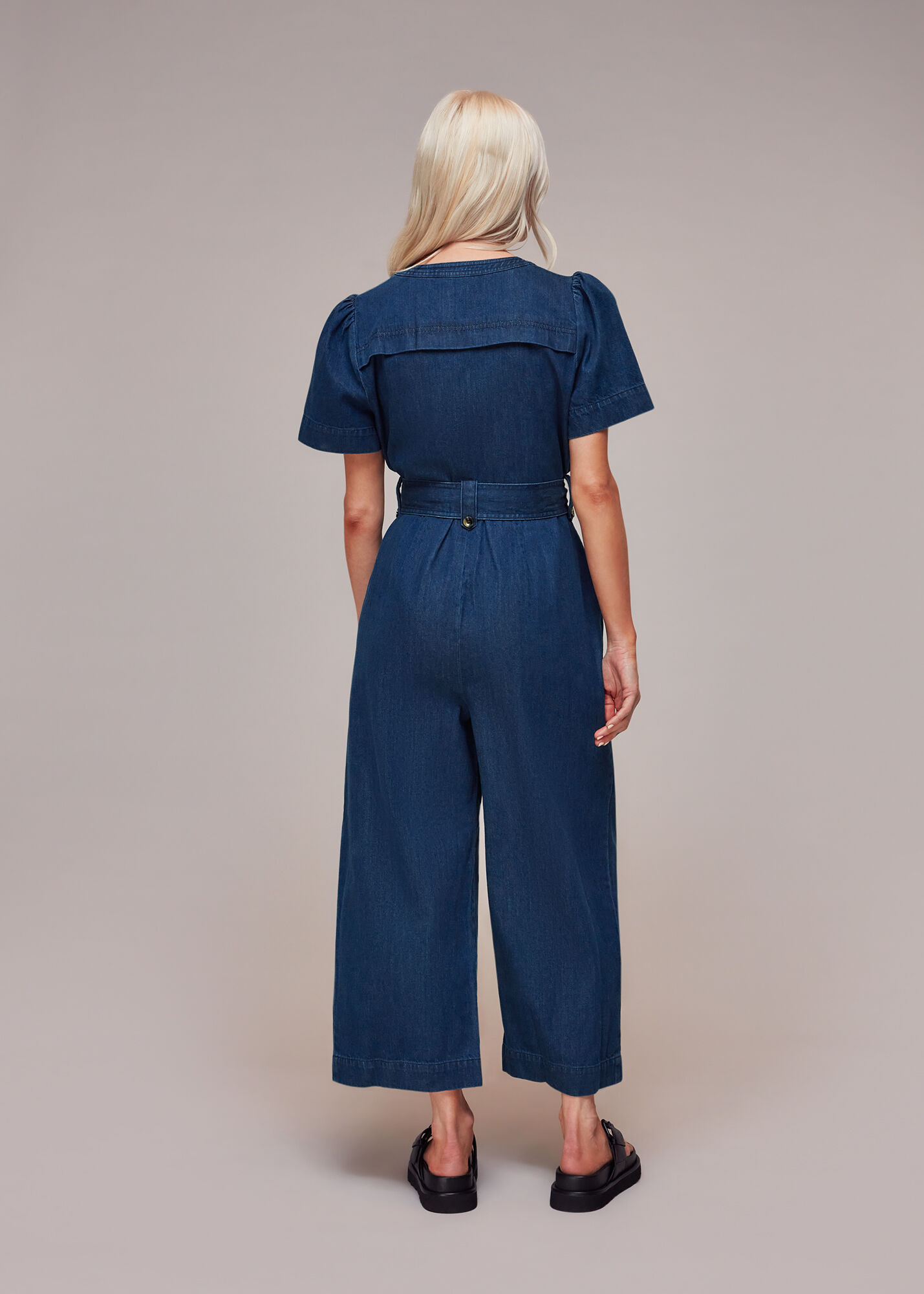 Denim Alana Denim Jumpsuit WHISTLES