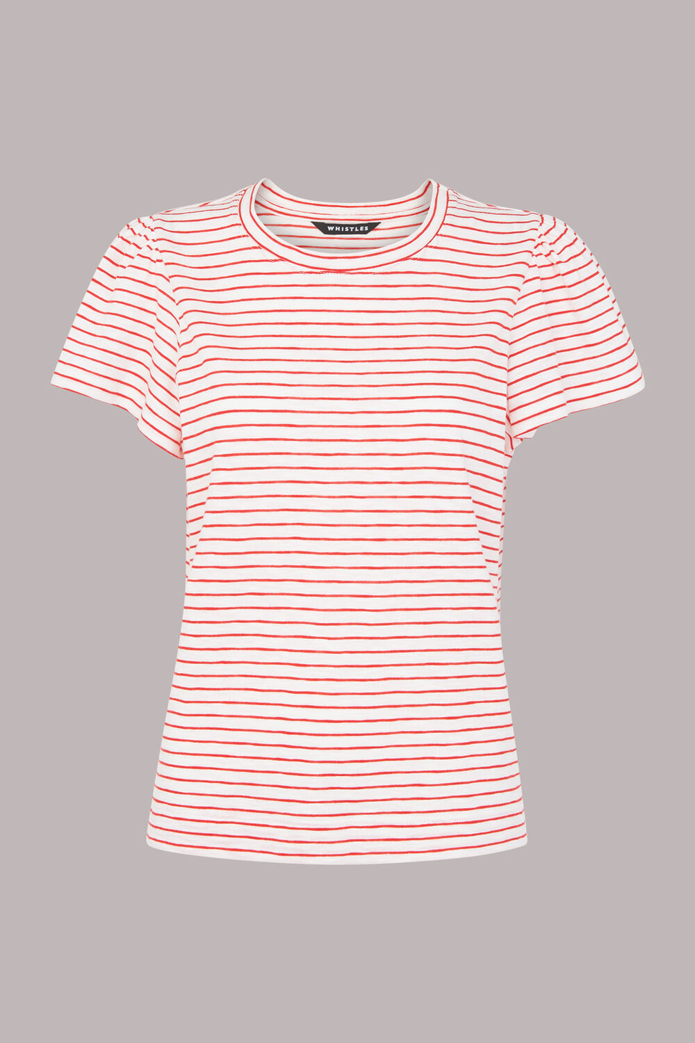 Cotton Frill Stripe T Shirt