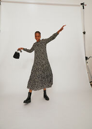 Daisy Spot Trapeze Dress