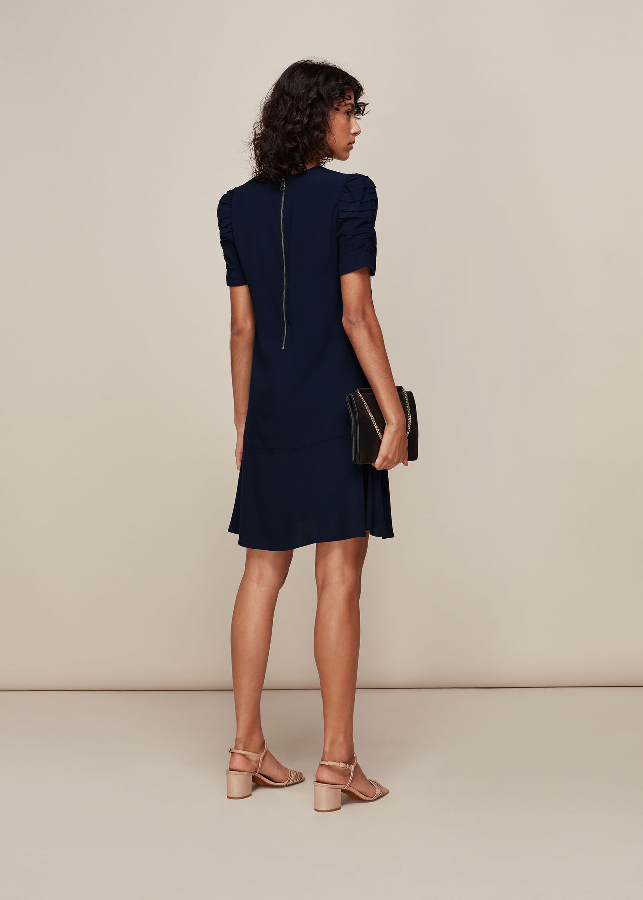 Georgina Zip Dress Navy