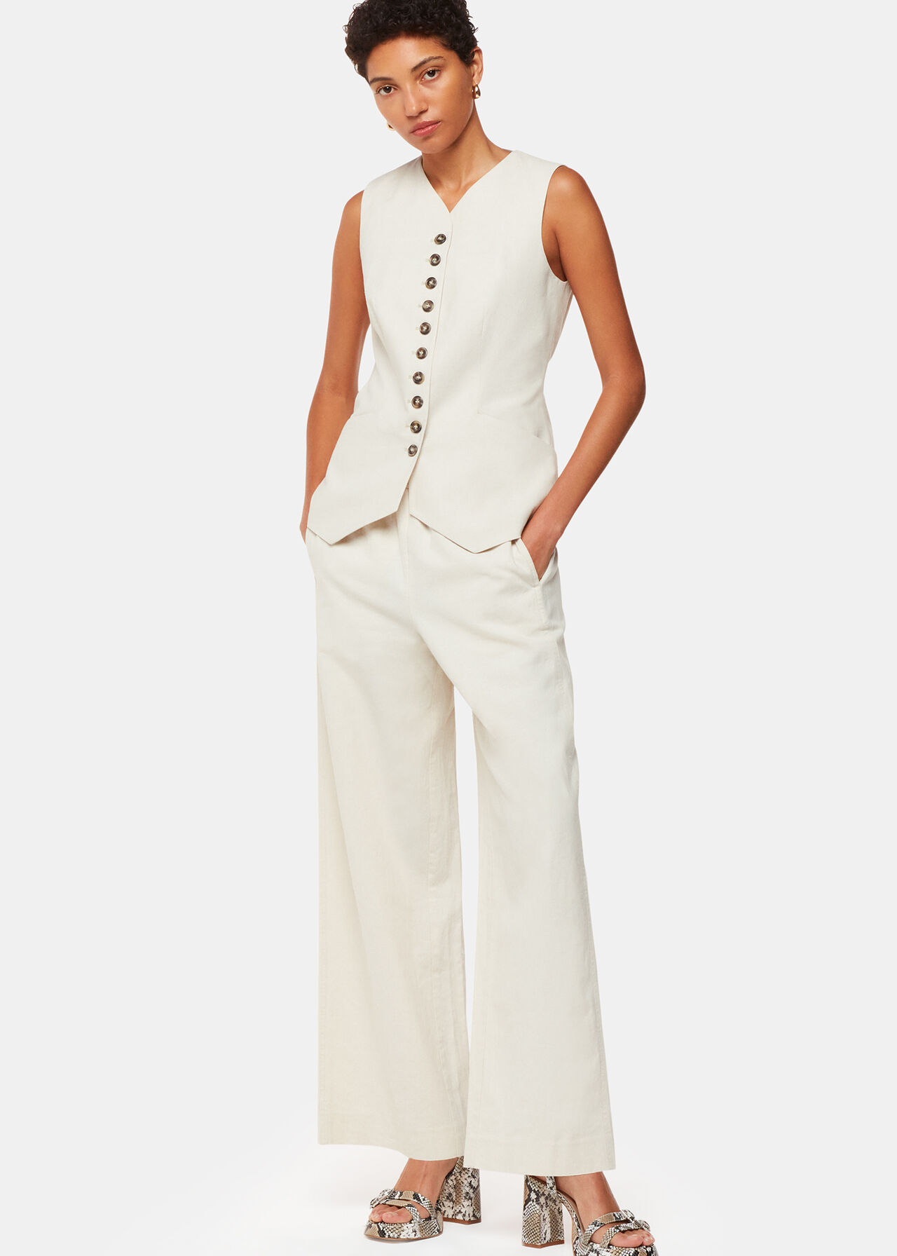 Lindsey Linen Blend Trouser