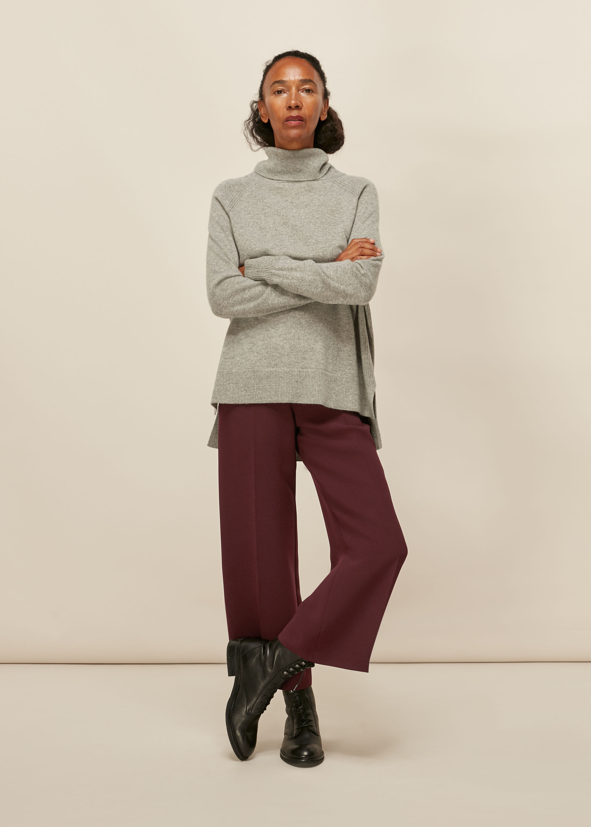 Ankle boots discount with cropped trousers
