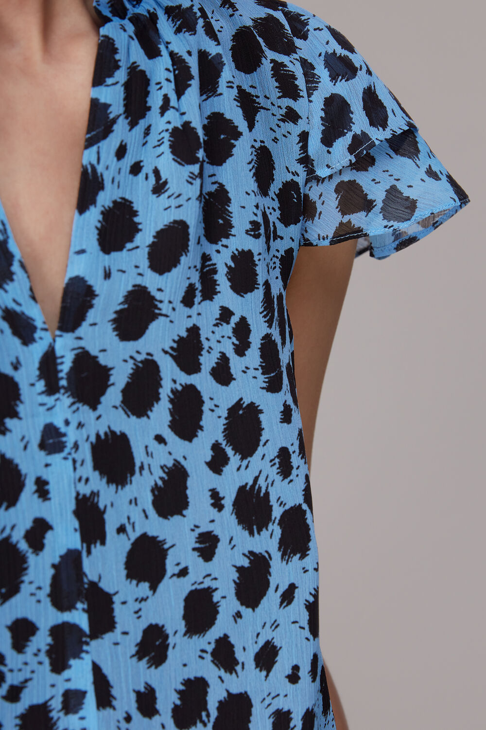 Brushed Dalmatian Blouse