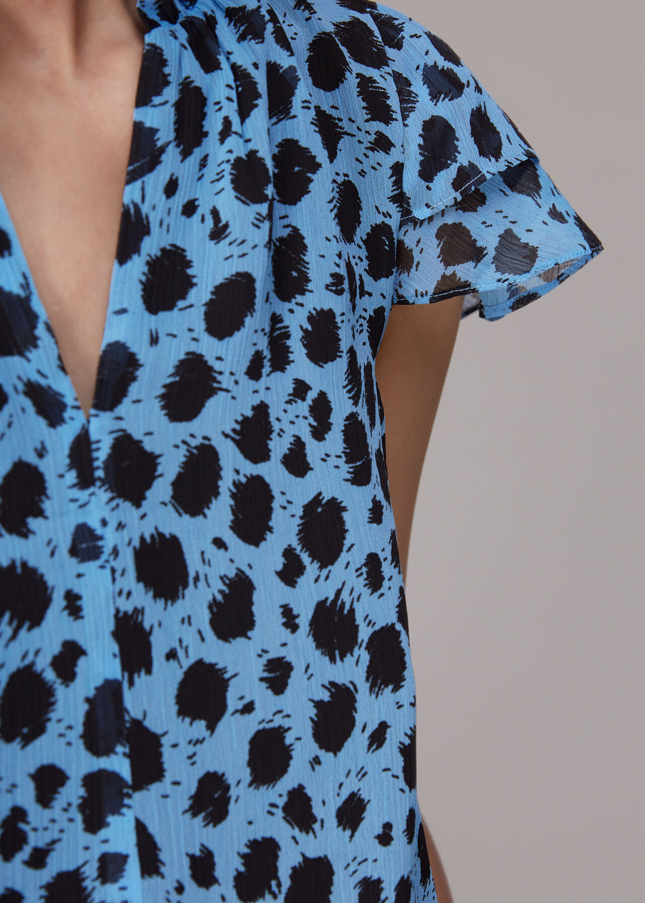 Brushed Dalmatian Blouse