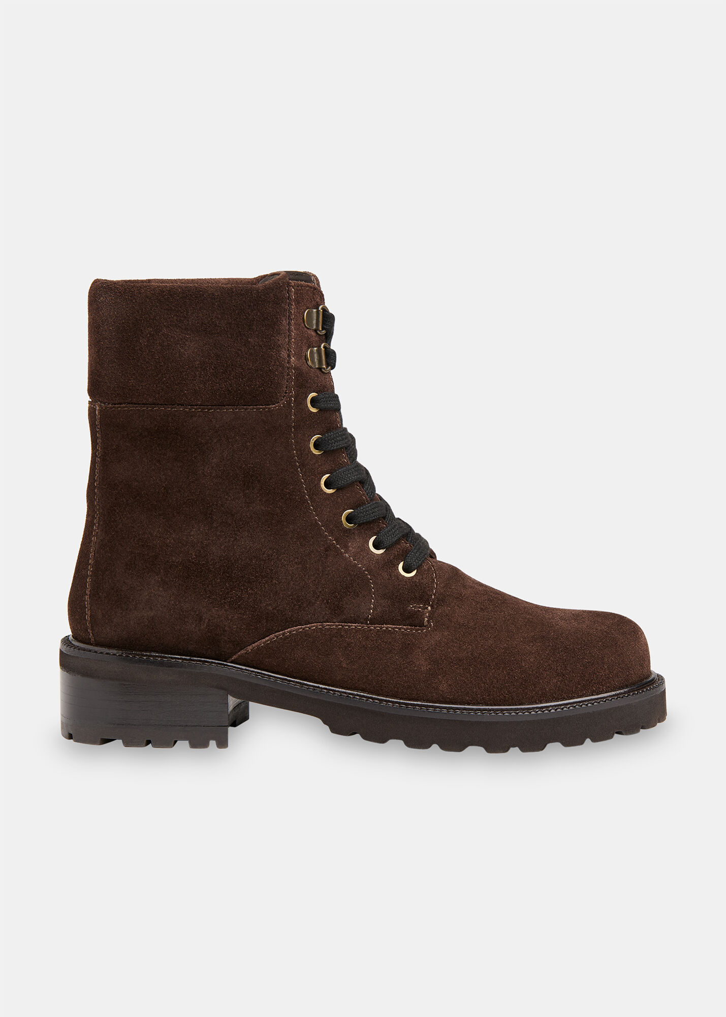 Black Dahlia Lace Up Boot | WHISTLES | Whistles US |