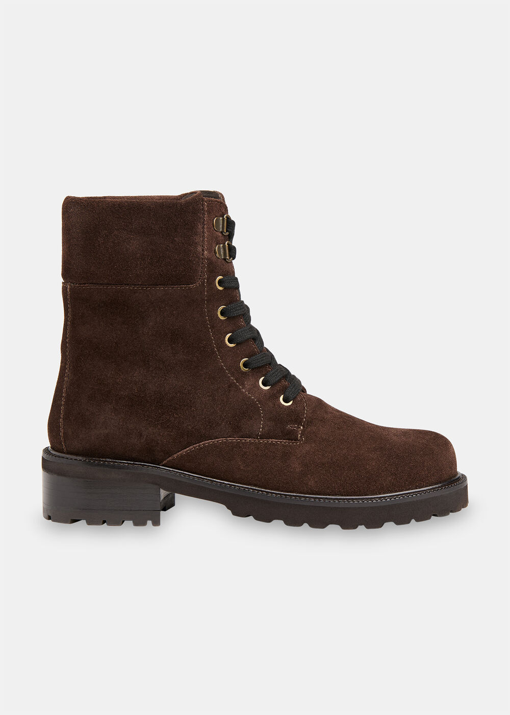 Suede Lace Up Boot