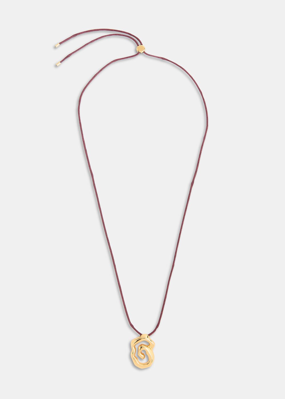 Molten Abstract Cord Necklace