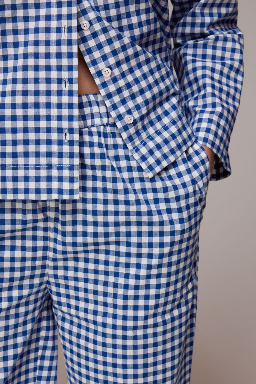 Gingham Collar Pyjamas