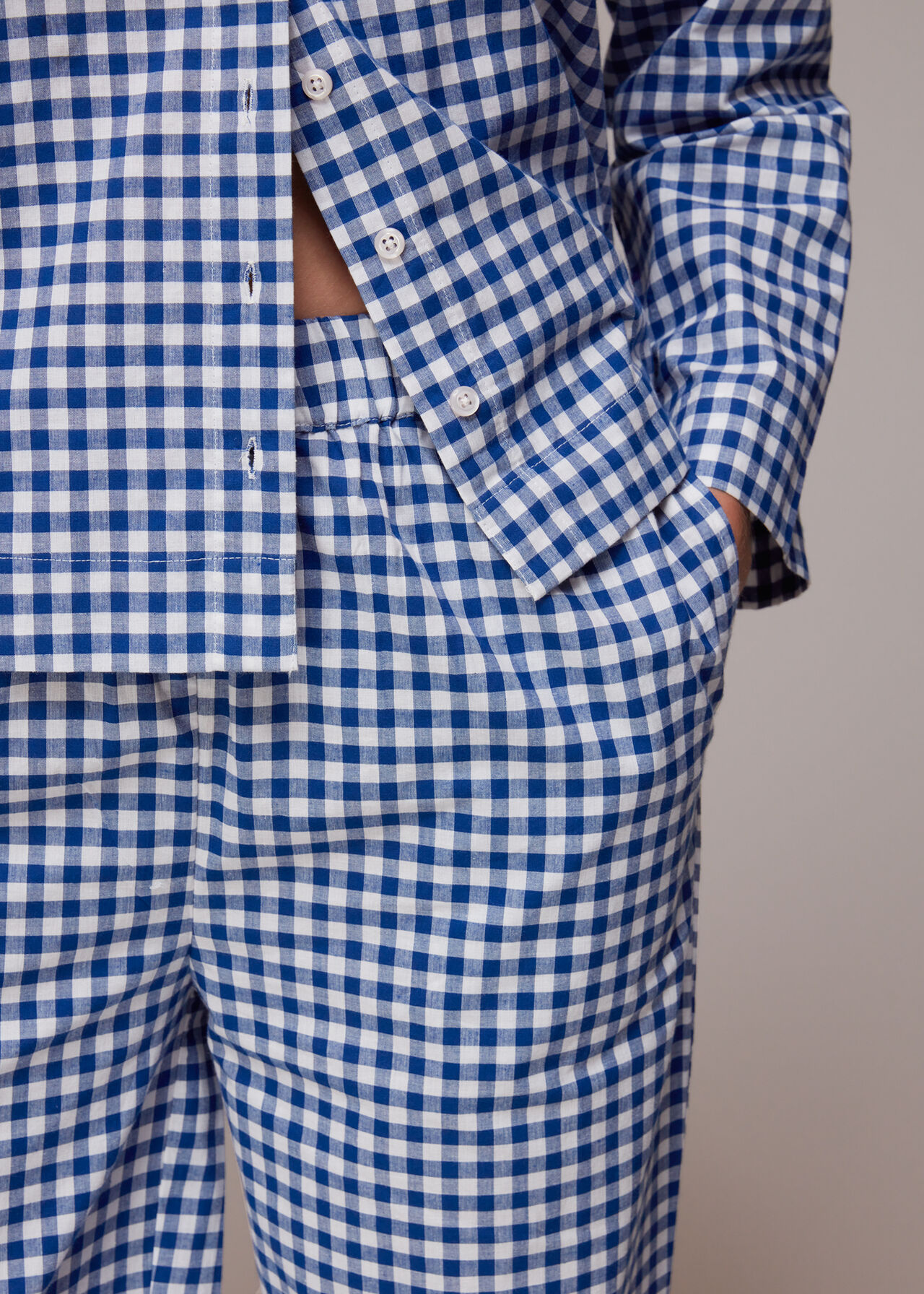 Gingham Collar Pyjamas