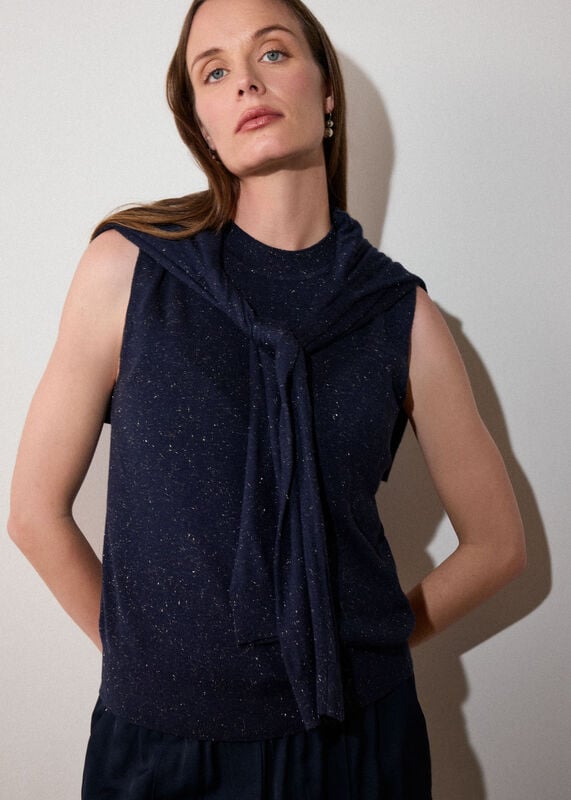 Navy Annie Sparkle Tank