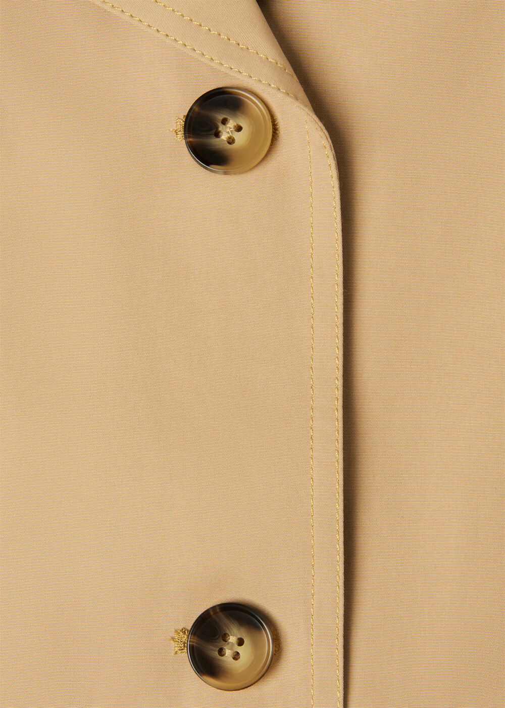 Short Cotton Trench Jacket