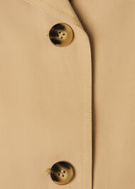 Short Cotton Trench Jacket