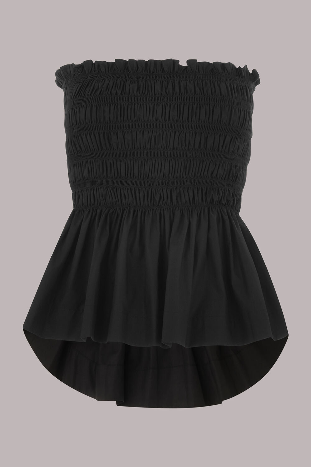 Shirred Tie Detail Top
