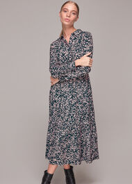 Dashed Animal Shirt Dress