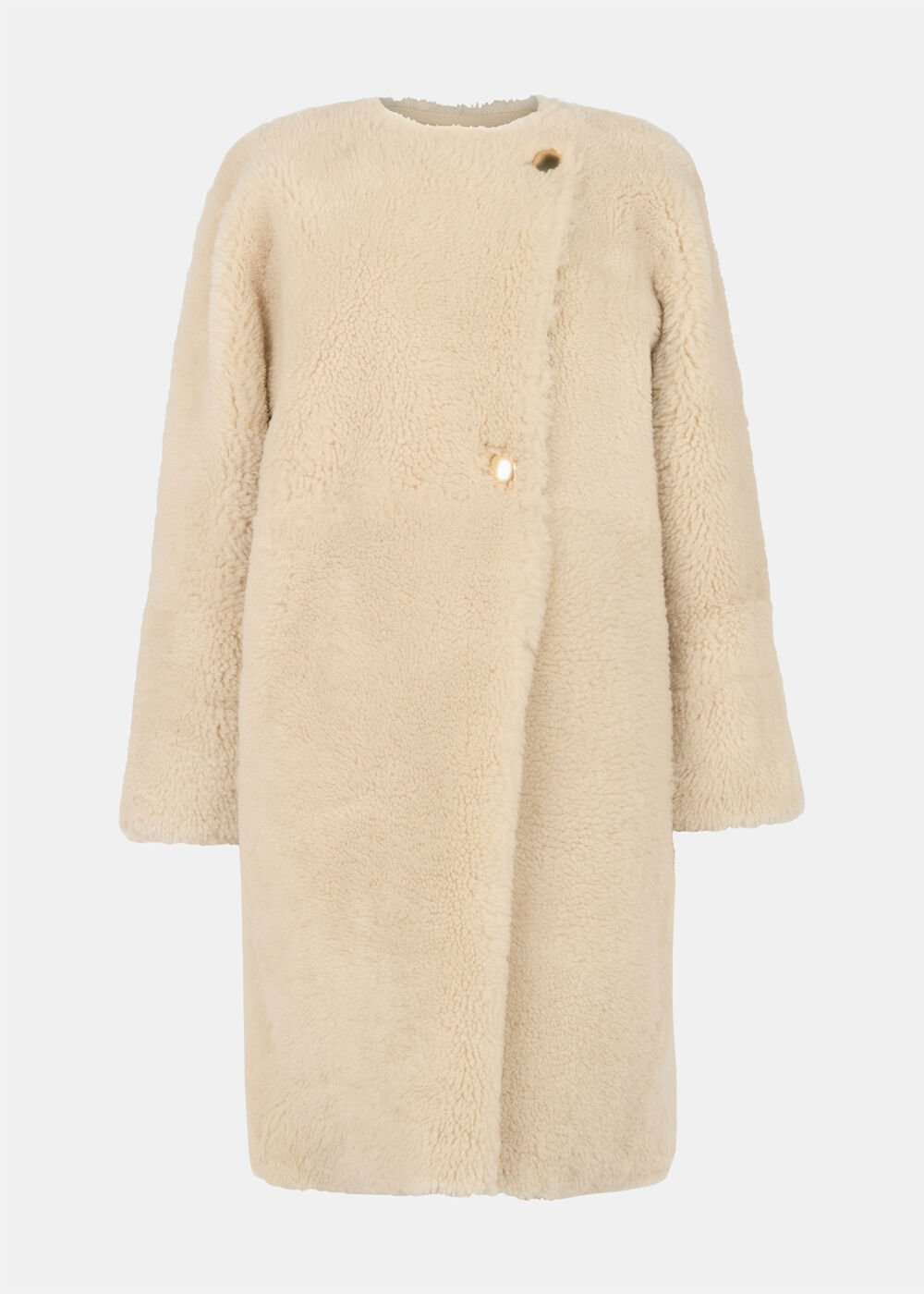 Shearling Cocoon Coat