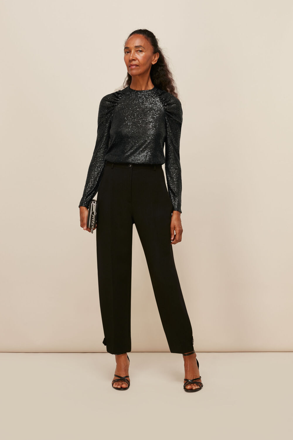 Sequin Long Sleeve Top