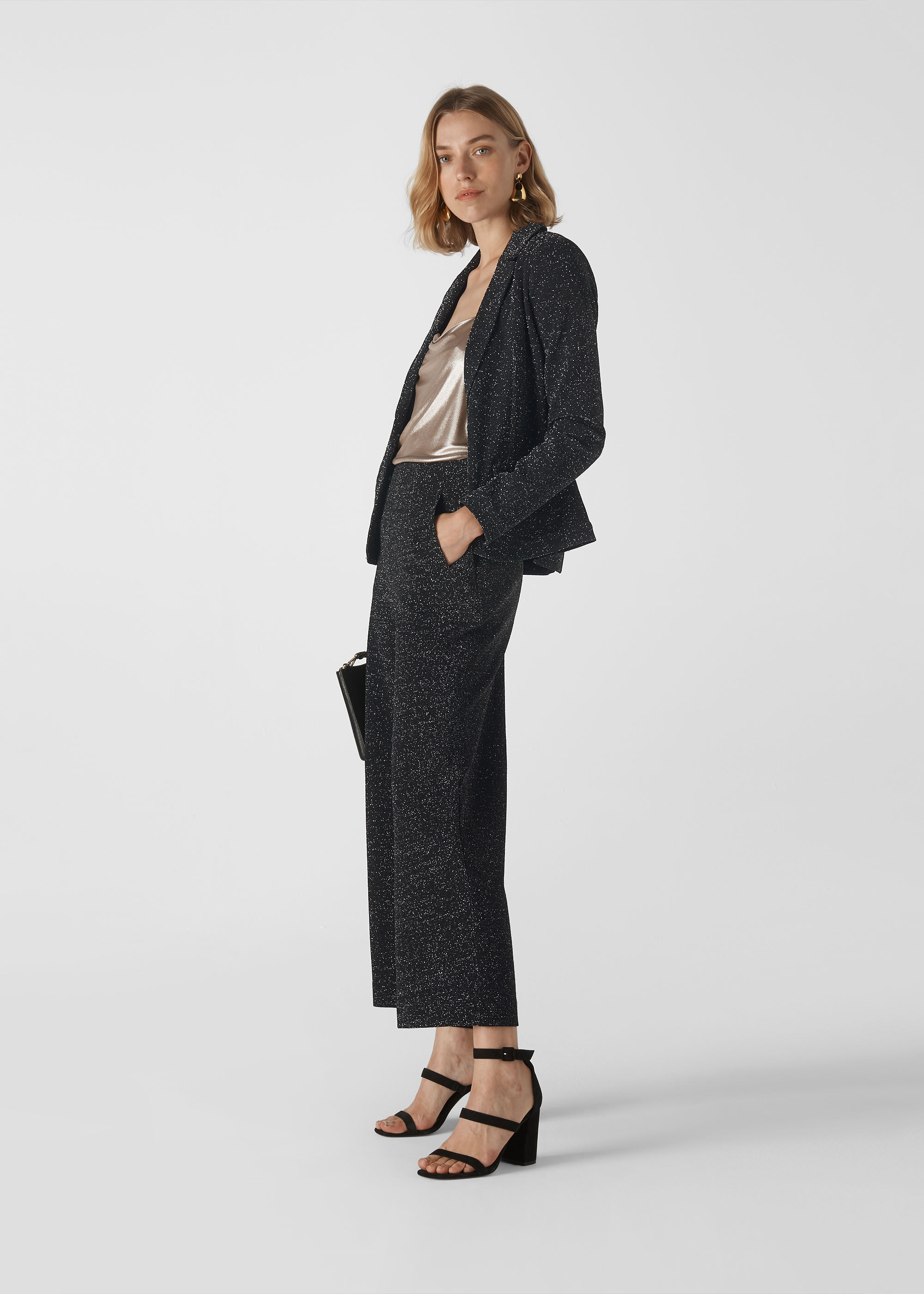 black shimmer jacket