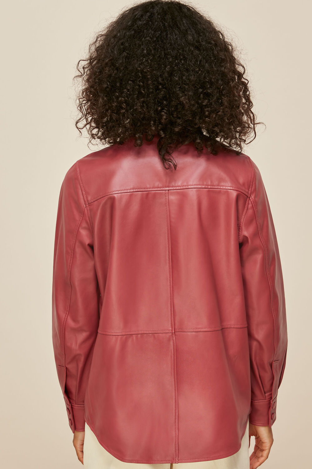 Leather Panelled Shirt