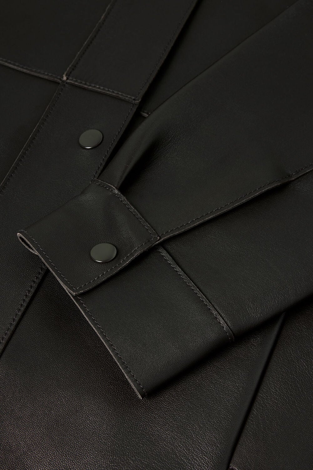 Petite Clean Bonded Leather Jacket