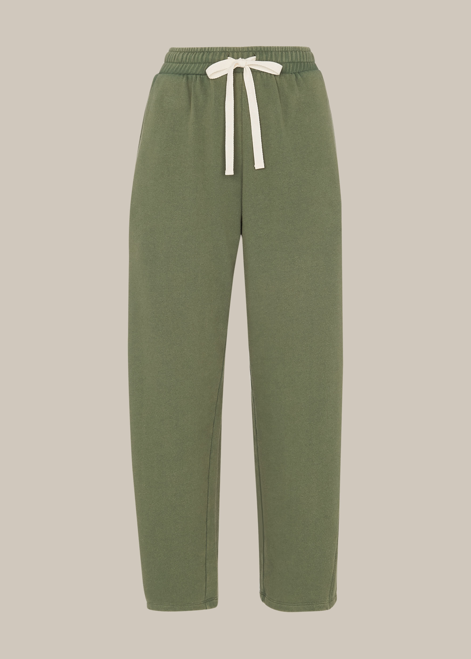 Khaki Barrel Leg Jogger WHISTLES