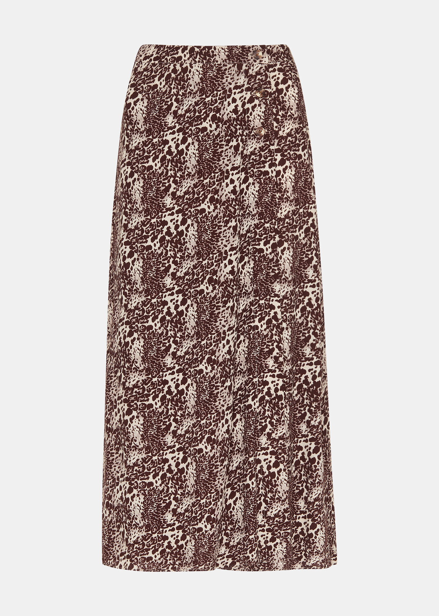 Leopard Print Micro Leopard Print Wrap Skirt