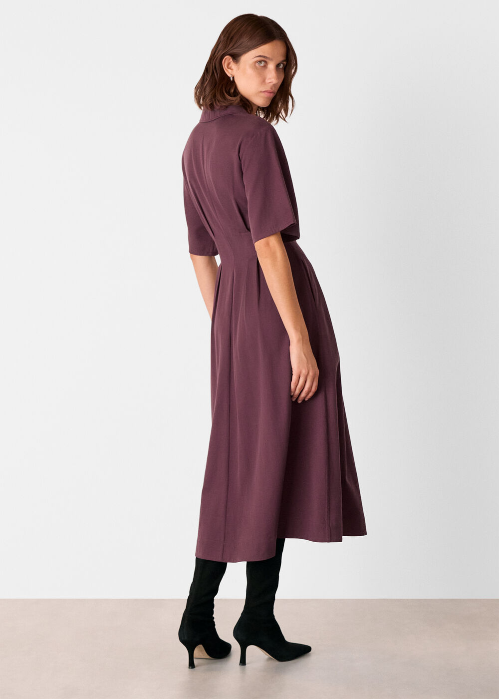Renee Button Shirt Dress