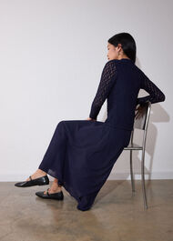 Textured Drop Waist Dress