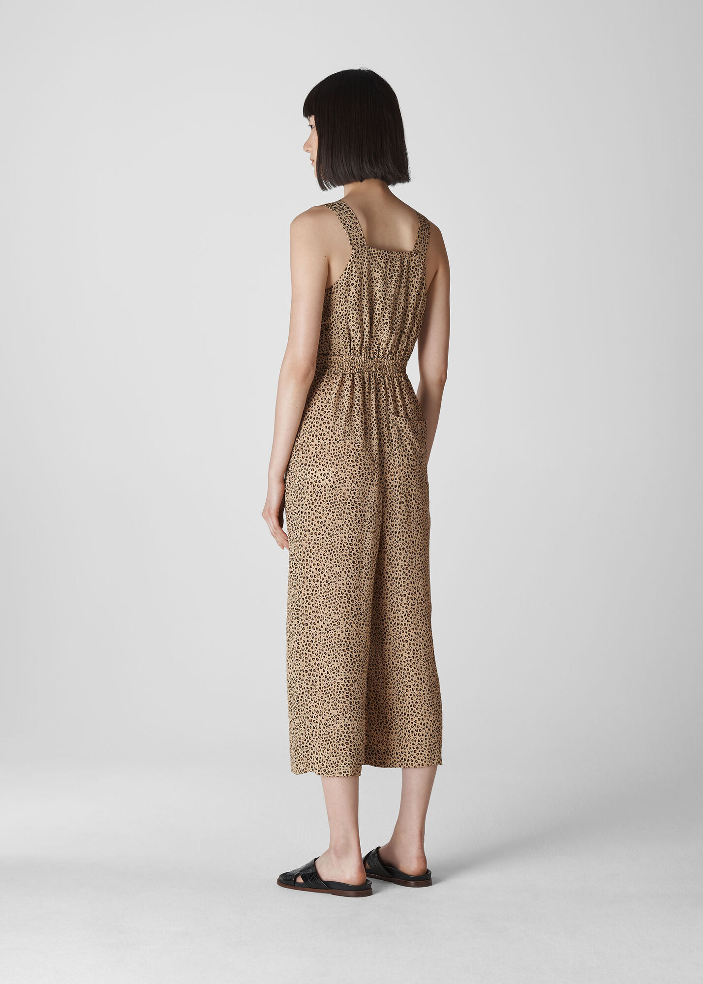 Mini Leopard Lara Jumpsuit WHISTLES Whistles