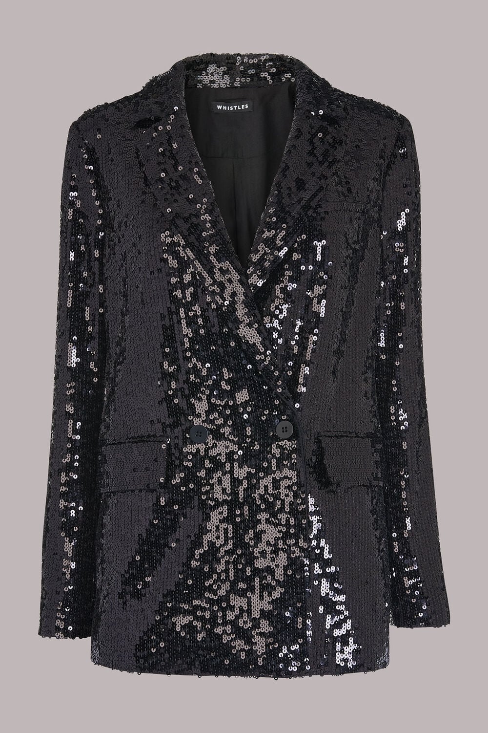 Sequin Double Breasted Blazer