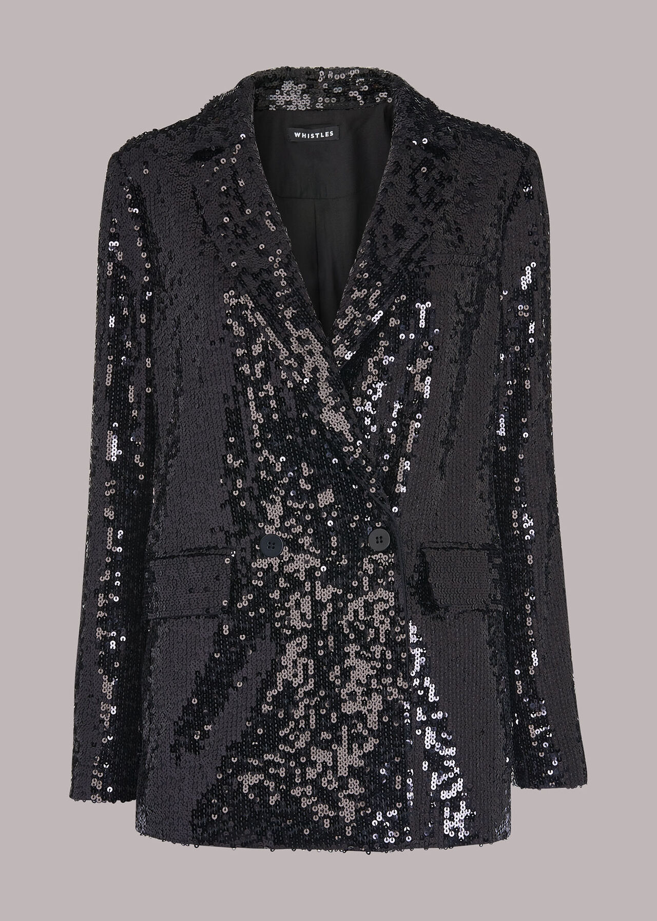 Sequin Double Breasted Blazer