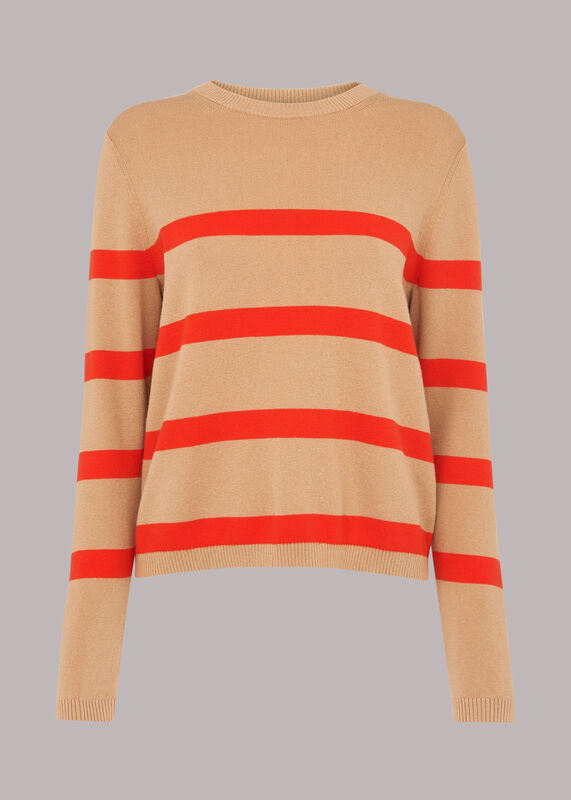 Stripe Crew Neck Knit
