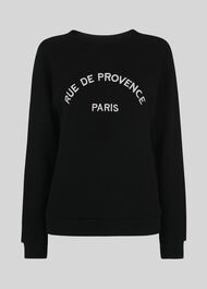 Rue De Provence Sweatshirt Black