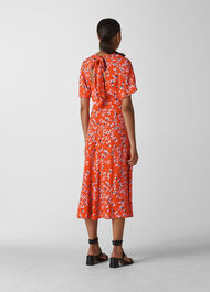 Digital Daisy Zelena Dress Red/Multi