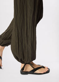Balloon Tie Hem Trousers