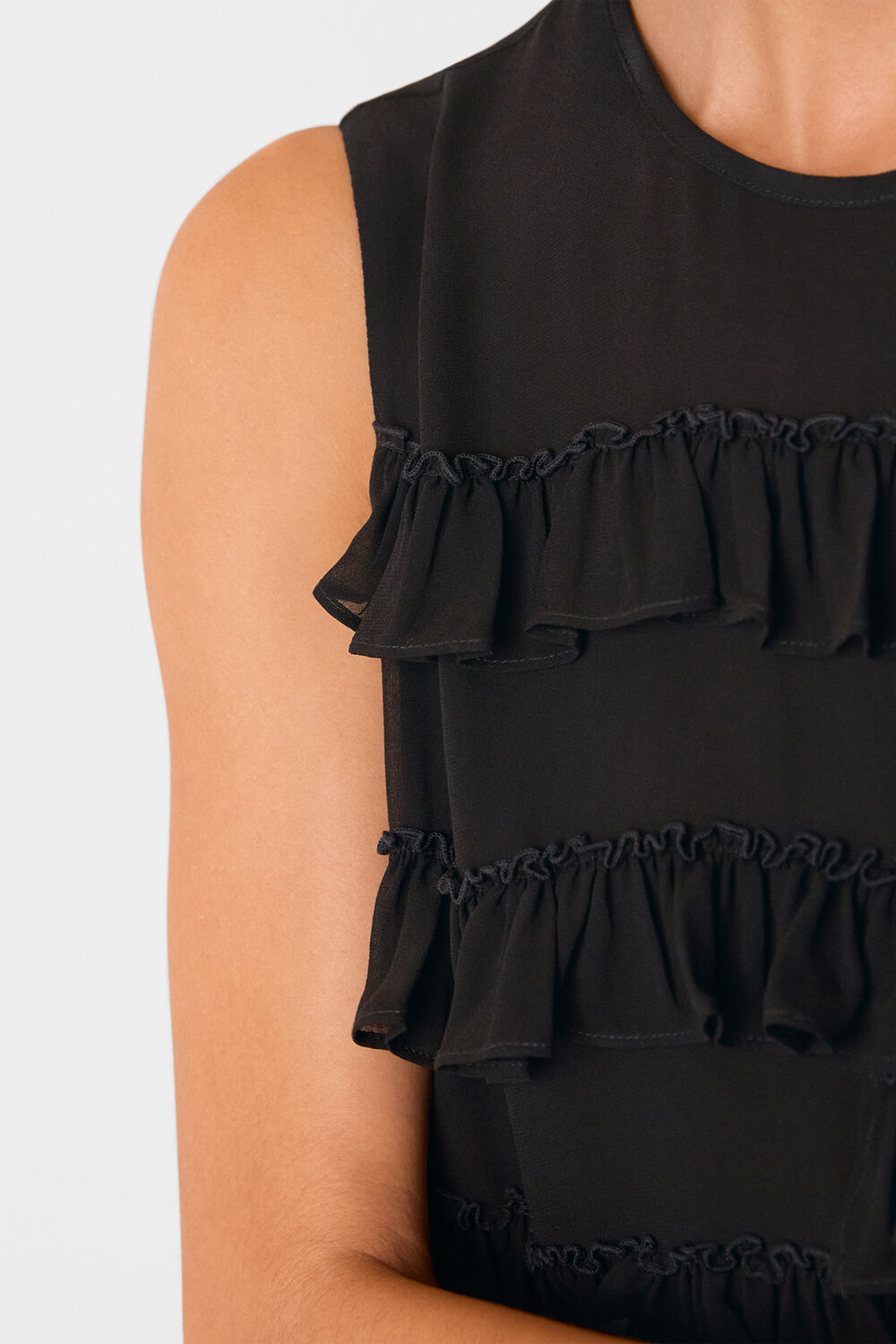 Frill Sleeveless Top