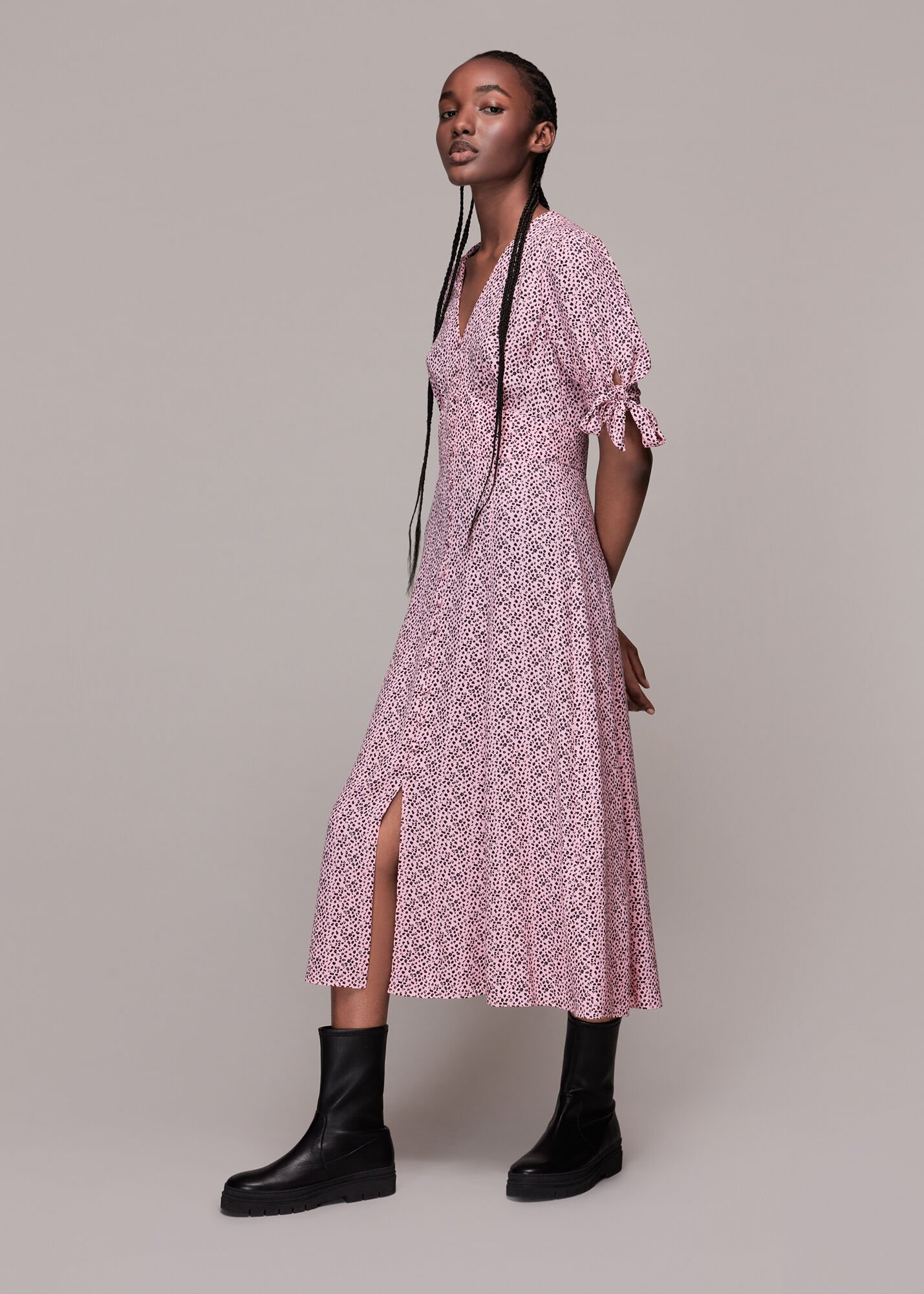 Whistles leopard hot sale dress