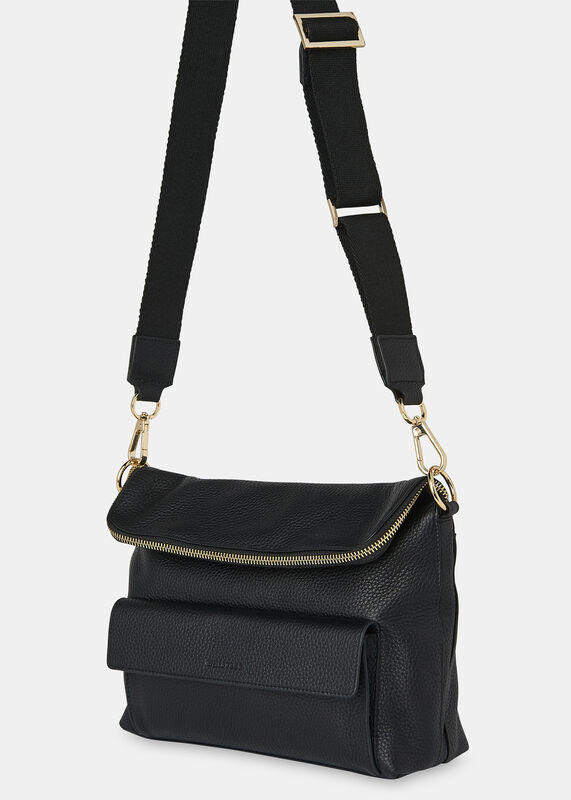 Black Vida Crossbody Bag