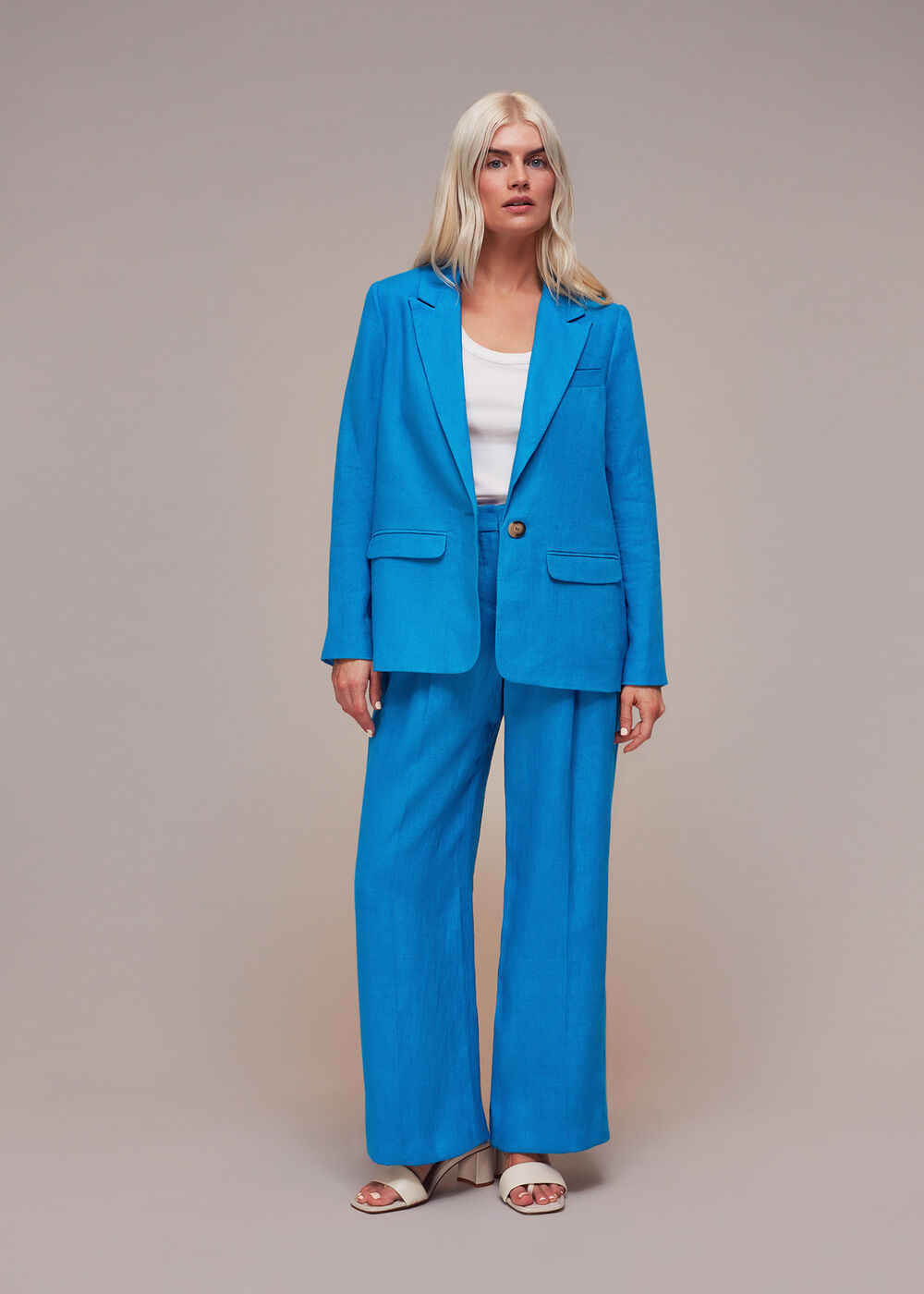 Petite Lucy Linen Blazer