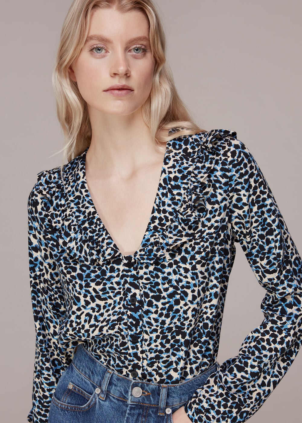 Multicolour Abstract Cheetah Lenny Collar