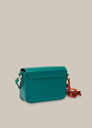 Odie Resin Chain Lizard Bag Teal