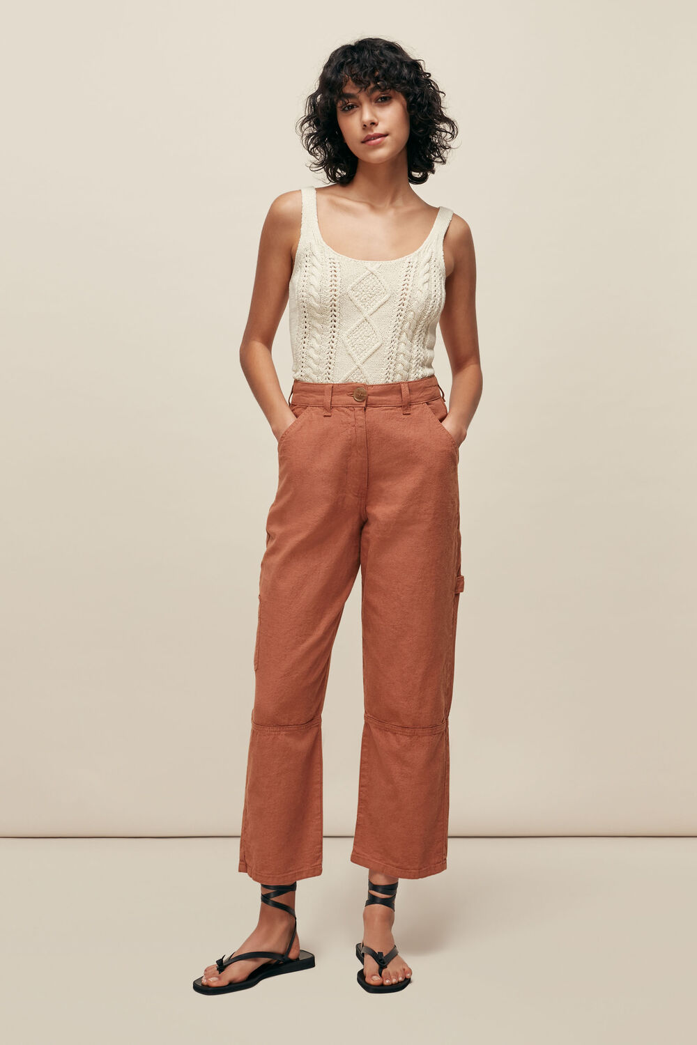 Amenia Cargo Trouser Pink