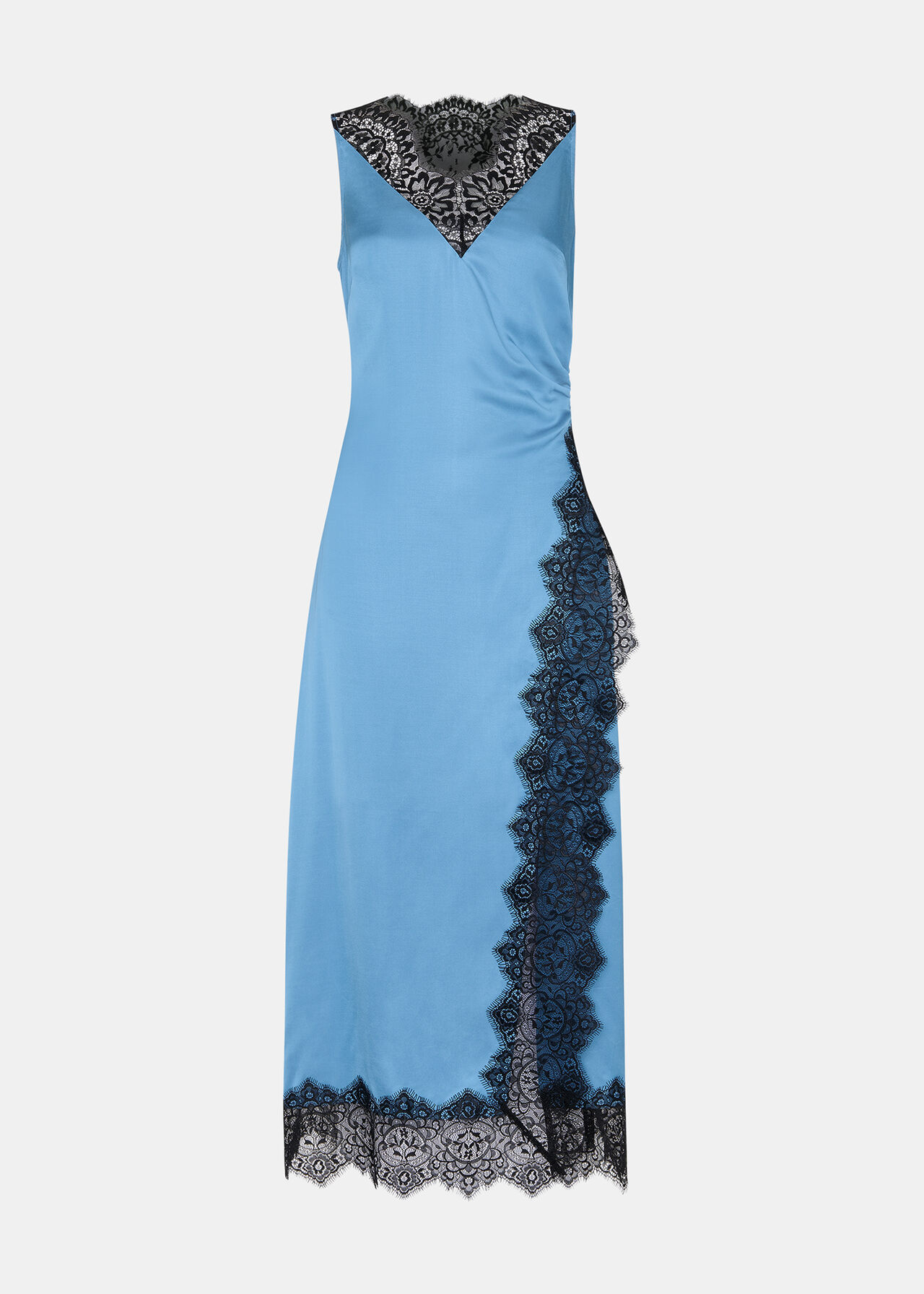Iris Lace Detail Wrap Dress