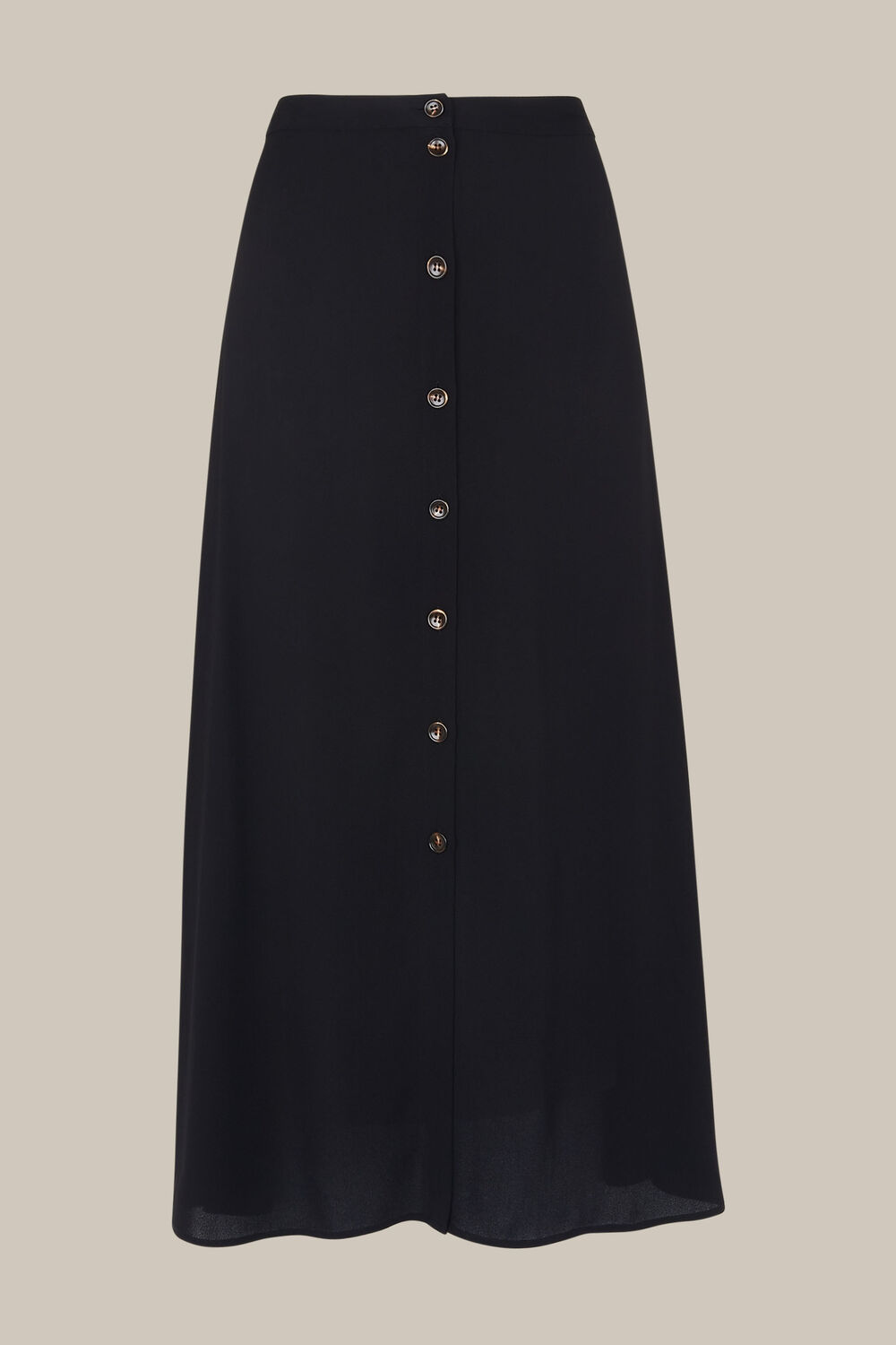 Button Front Skirt