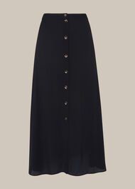 Button Front Skirt