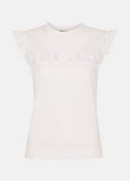 Cotton Yoke Frill Top