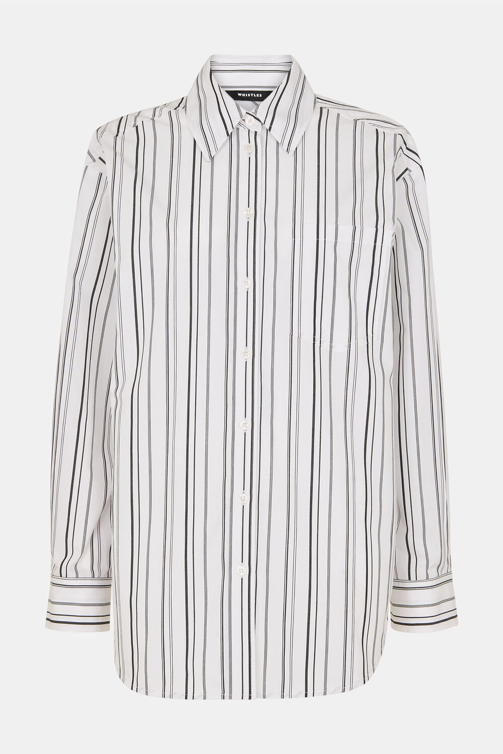 Mixed Stripe Oversized Shirt