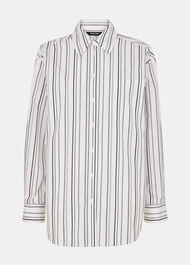 Mixed Stripe Oversized Shirt
