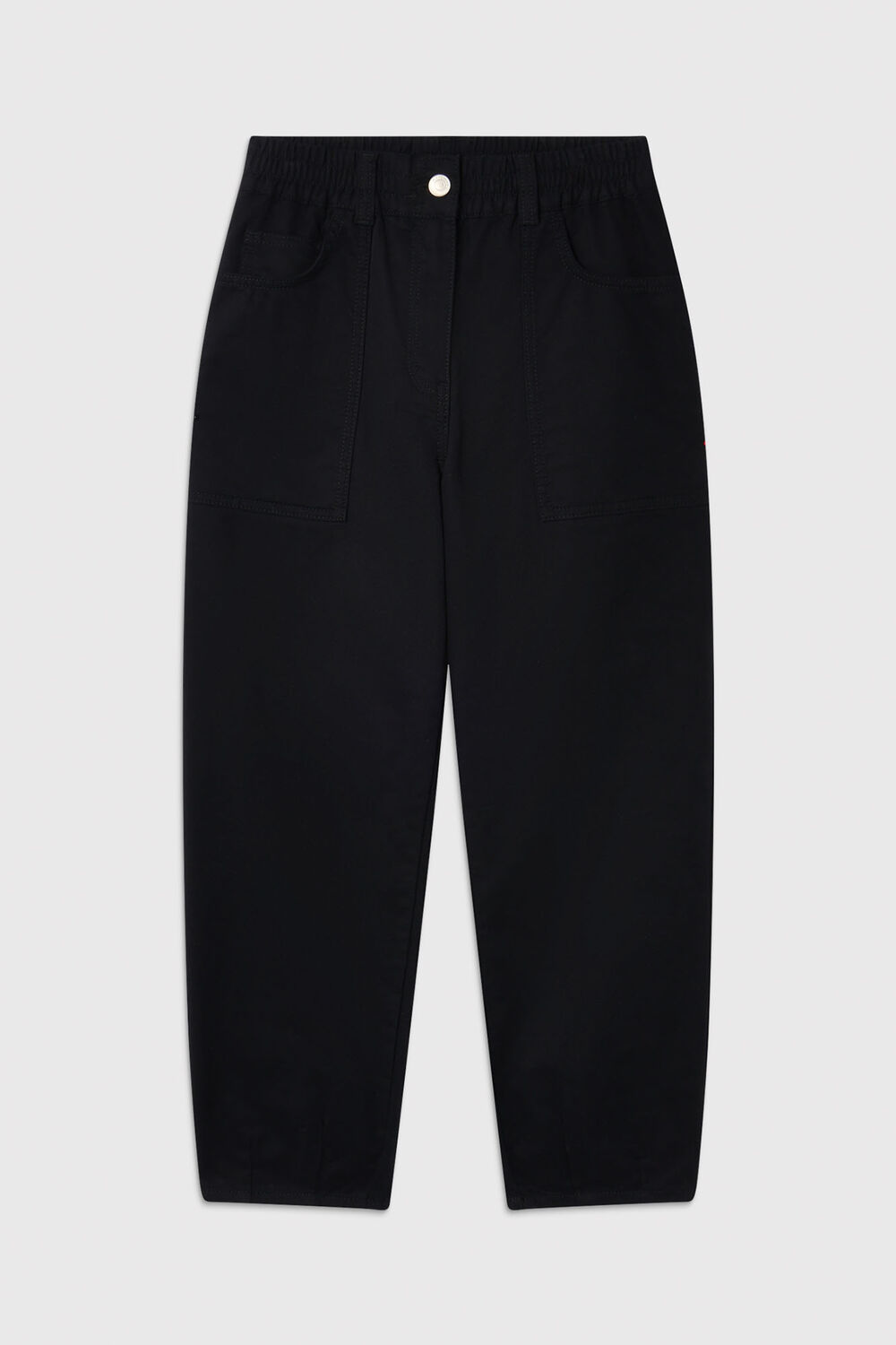 Solid Black Tessa Casual Pants&nbsp;