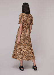 Bark Print Shirt Dress